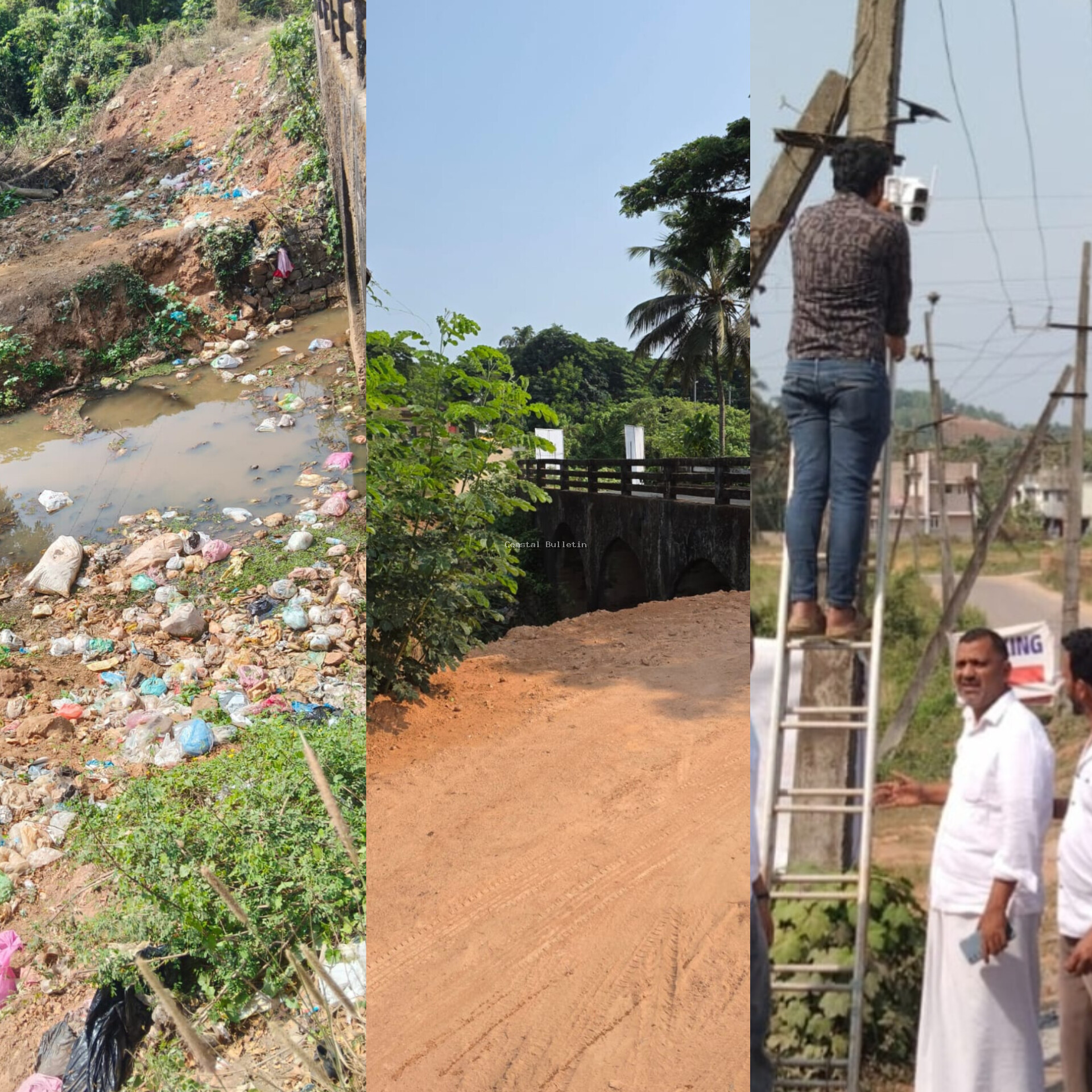 ಕೋಸ್ಟಲ್ ಬುಲೆಟಿನ್ ವರದಿಯ ಫಲಶ್ರುತಿ: ಫರಂಗಿಪೇಟೆ :ದೇವಸ್ಥಾನದ ಪಕ್ಕ ತ್ಯಾಜ್ಯ ರಾಶಿಗೆ ಮಣ್ಣು ಹಾಕಿ ಸ್ವಚ್ಛತೆ, ಸಿ ಸಿ ಕಣ್ಗಾವಲು.