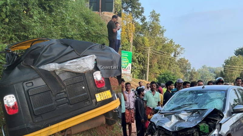 ಪುತ್ತೂರಿನಲ್ಲಿ ಕಾರು-ಆಟೋ ನಡುವೆ ಭೀಕರ ಅಪಘಾತ; 4 ವರ್ಷದ ಮಗು ಸಾವು