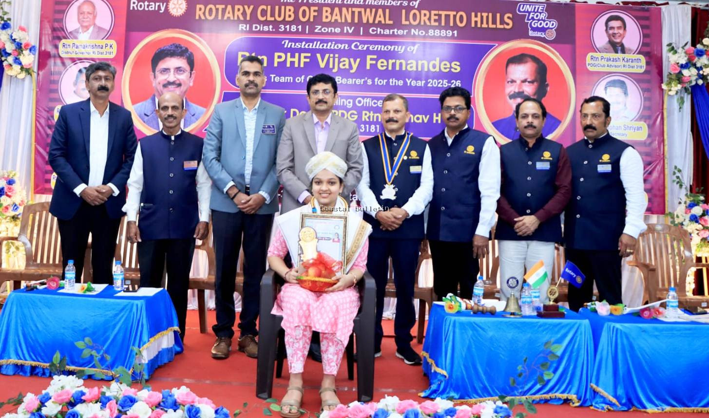 ಲೊರೆಟ್ಟೋ ಹಿಲ್ಸ್: ರೋಟರಿ ಕ್ಲಬ್ ಪದಗ್ರಹಣ ಸಾಧಕ ವಿದ್ಯಾರ್ಥಿಗಳಿಗೆ ಸನ್ಮಾನ ಗೌರವ.  ಕನಿಷ್ಠ ಅವಧಿಯಲ್ಲಿ ಗರಿಷ್ಟ ಸಮಾಜಮುಖಿ ಚಟುವಟಿಕೆ: ಕೇಶವ ಎಚ್. ಆರ್.