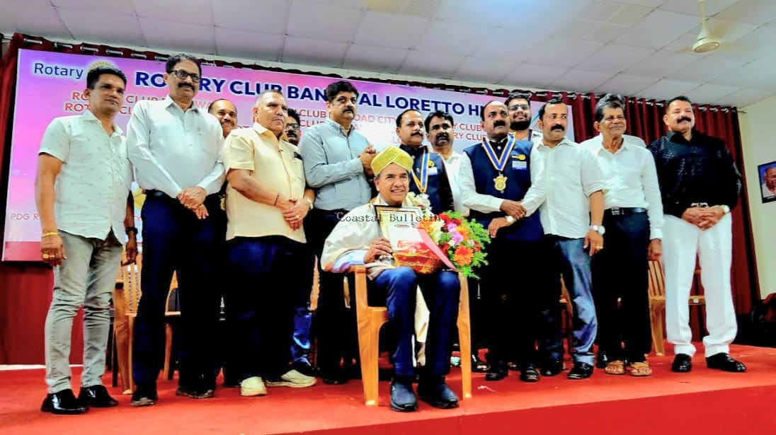 ರೋಟರಿ ಕ್ಲಬ್ ಲೋರೆಟ್ಟೊ ಹಿಲ್ಸ್ ಅಶ್ರಯದಲ್ಲಿ ಕೃಷ್ಣಪ್ರಕಾಶಾಭಿನಂದನ ಸನ್ಮಾನ ಕಾರ್ಯಕ್ರಮ.