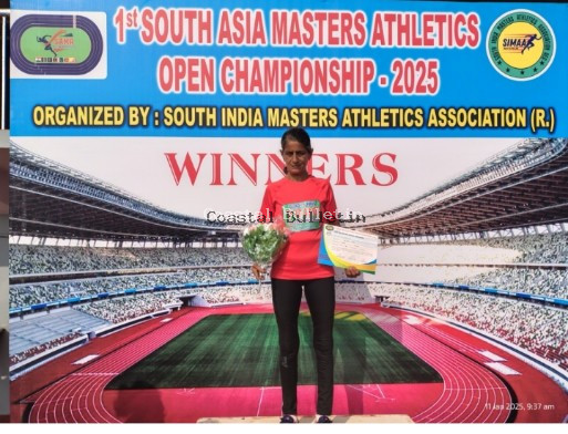 ಬಂಟ್ವಾಳ:ದಕ್ಷಿಣ ಏಷ್ಯಾ ಓಪನ್ ಅತ್ಲೇಟಿಕ್ಸ್ ಚಾಂಪಿಯನ್ಶಿಪ್ ನಲ್ಲಿ ಗ್ಲಾಡಿಸ್ ಪಾಯ್ಸ್ ರಿಗೆ ಹಲವು ಪ್ರಶಸ್ತಿ.