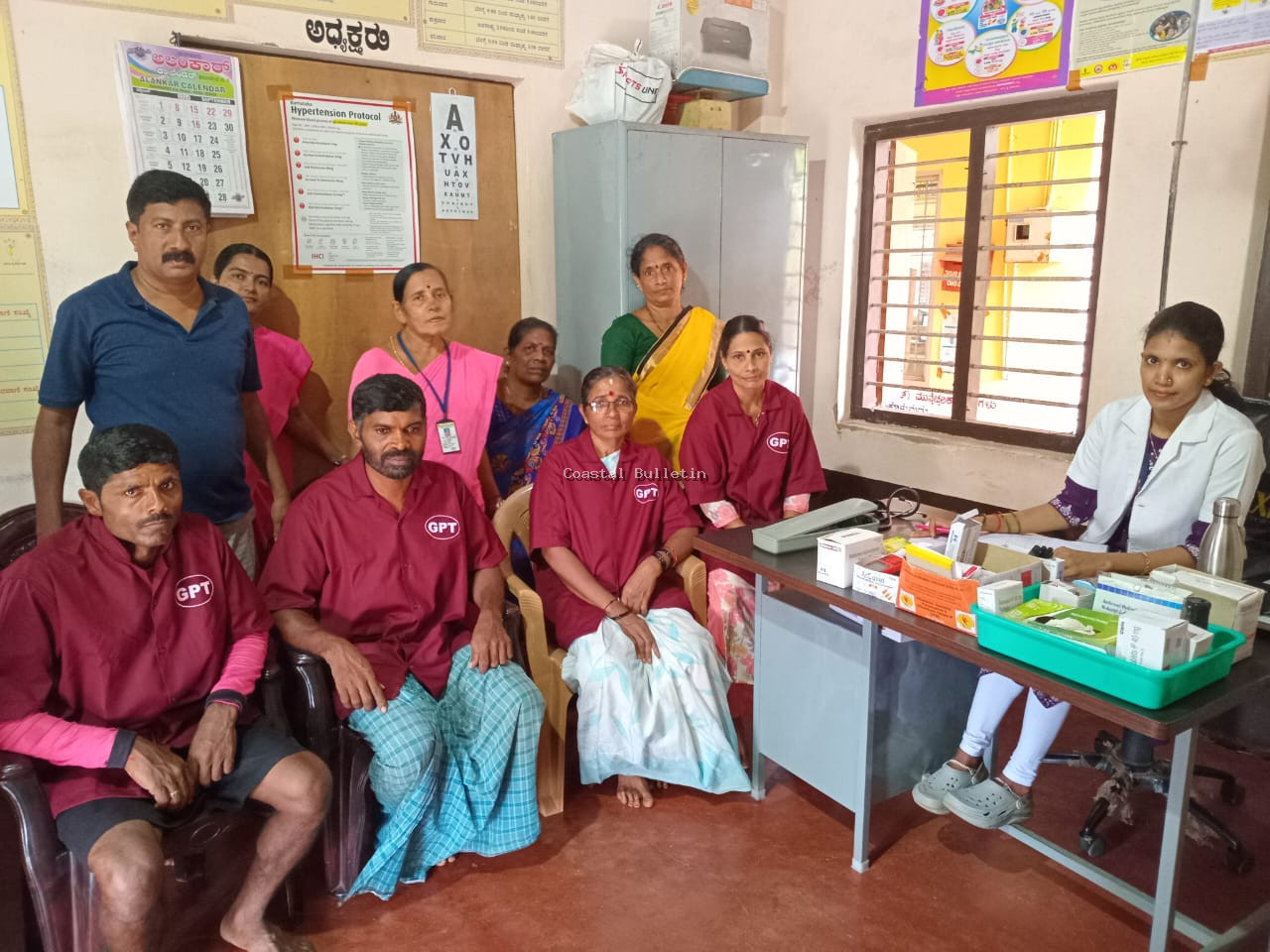 ತುಂಬೆ :ಗ್ರಾ ಪಂ ನಲ್ಲಿ ಪೌರ ಕಾರ್ಮಿಕರ ಆರೋಗ್ಯ ತಪಾಸಣಾ ಕಾರ್ಯಕ್ರಮ.