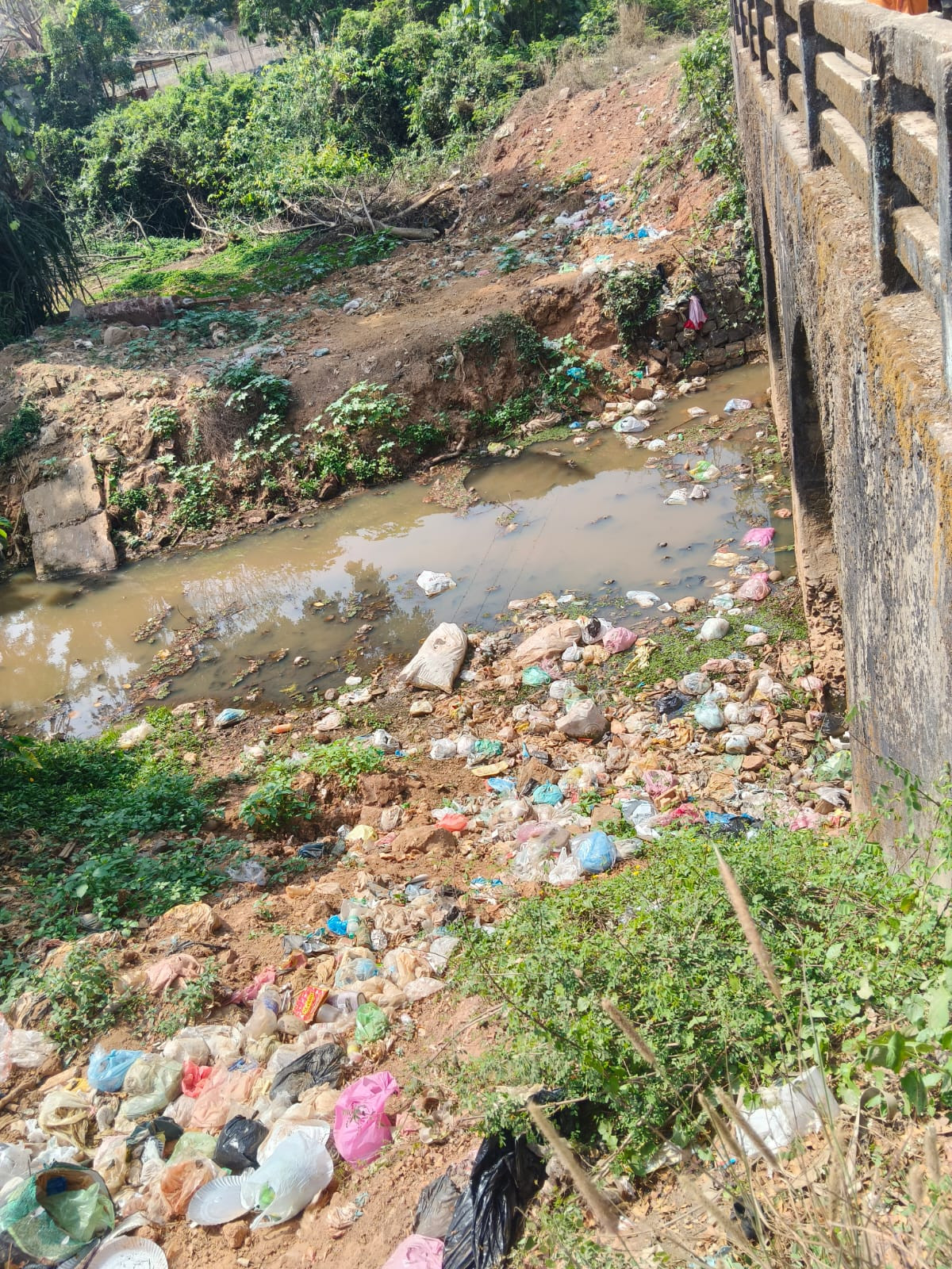 ಫರಂಗಿಪೇಟೆ :ಶ್ರೀ ಆಂಜನೇಯ ದೇವಸ್ಥಾನದ&nbsp; ರಸ್ತೆ ಪಕ್ಕ ಕಸ, ತ್ಯಾಜ್ಯದ ರಾಶಿ.  ಪಾದಚರಿಗಳಿಗೆ ತೊಂದರೆ, ಸಾಂಕ್ರಾಮಿಕ ರೋಗದ ಭೀತಿ 