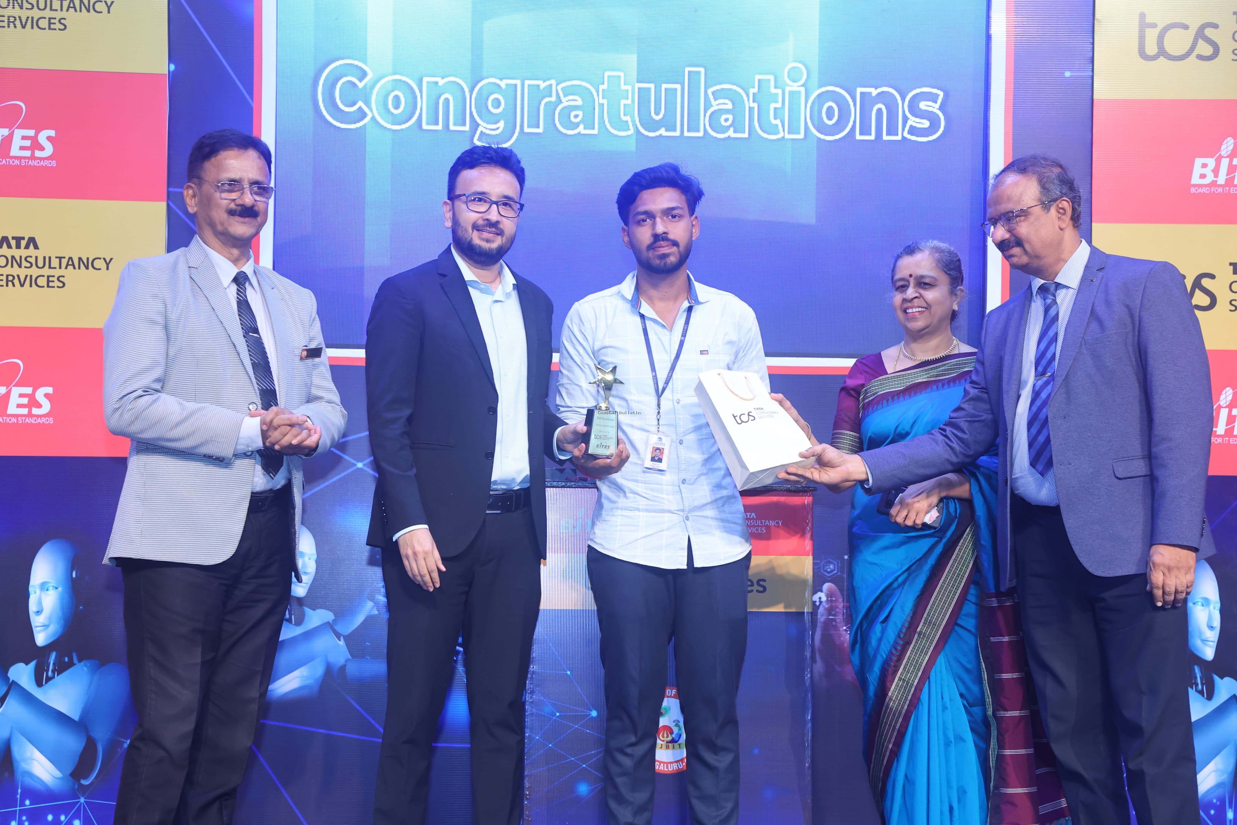 ಟಿಸಿಎಸ್ ಟೆಕ್ ಬೈಟ್ಸ್ ಐಟಿ ರಾಜ್ಯ ಮಟ್ಟದ ರಸಪ್ರಶ್ನೆ 2025.  ಕೆನರಾ ಎಂಜಿನಿಯರಿಂಗ್ ಕಾಲೇಜಿನ ವಿದ್ಯಾರ್ಥಿ  ನಿತಿನ್ ಬಿ ಆರ್  ನಾಲ್ಕನೇ ಸ್ಥಾನ.