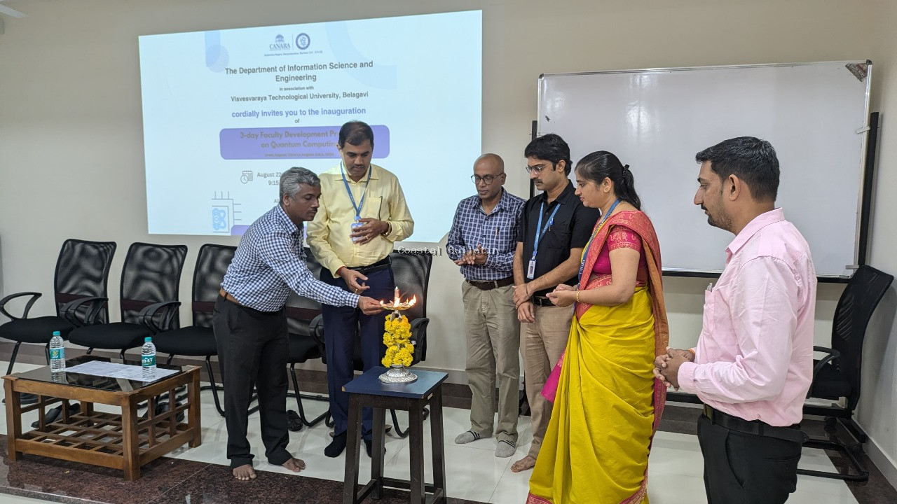 ಬೆಂಜನಪದವು: ಕೆನರಾ ಇಂಜಿನಿಯರಿಂಗ್ ಕಾಲೇಜಿನಲ್ಲಿ ಬೋಧಕರ ಜ್ಞಾನಾಭಿವೃದ್ಧಿ ಕಾರ್ಯಕ್ರಮ.  ಕ್ವಾಂಟಮ್ ಕಂಪ್ಯೂಟಿಂಗ್ ಜ್ಞಾನದಿಂದ ಭವಿಷ್ಯದ ಸವಾಲುಗಳಿಗೆ ಉತ್ತರ: ಡಾ. ತ್ಯಾಗರಾಜು ಜಿಎಸ್