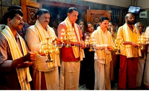 ಮಾರ್ನಬೈಲು: ಅಯ್ಯಪ್ಪ ಸ್ವಾಮಿ ಮಂದಿರದ  ಸಂಕಲ್ಪ ಸಿದ್ಧಿಗಾಗಿ ನಡೆದ ಪಂಚಾರತಿ ಸೇವೆಯ ಸಮಾಪನ.  ಸಮಸ್ಯೆಗಳನ್ನು ನಿಭಾಯಿಸಿ ಮುನ್ನಡೆಯುವುದೇ ಮಾನವ ಧರ್ಮ: ಜಗನ್ನಾಥ ಚೌಟ ಬದಿಗುಡ್ಡೆ.