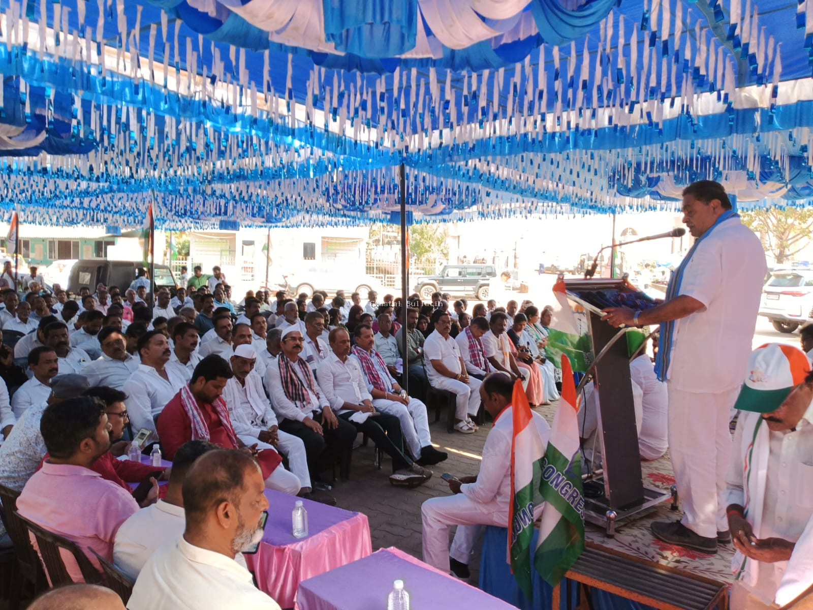 ಬಂಟ್ವಾಳ :ಕಾಂಗ್ರೆಸ್ ವತಿಯಿಂದ 'ನರೇಗಾ ಬಚಾವೋ ಪ್ರತಿಭಟನೆ, ಪಾದಯಾತ್ರೆ