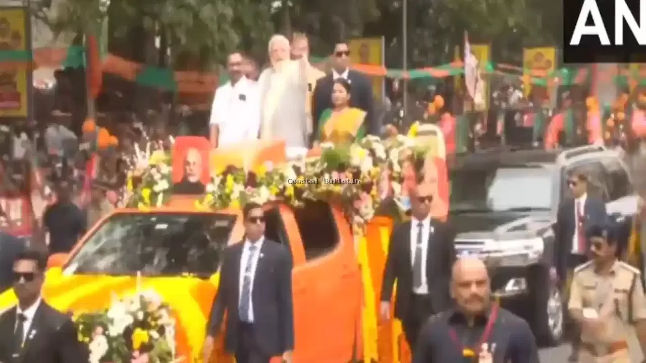 ಕೇರಳದಲ್ಲಿಂದು ಪ್ರಧಾನಿ ಮೋದಿ ಬೃಹತ್  ರೋಡ್ ಶೋ , ಮೋದಿಯೊಂದಿಗೆ ಸ್ತ್ರೀಶಕ್ತಿ ಕಾರ್ಯಕ್ರಮದಲ್ಲಿ ಲಕ್ಷಾಂತರ ಮಹಿಳೆಯರು ಭಾಗಿ.