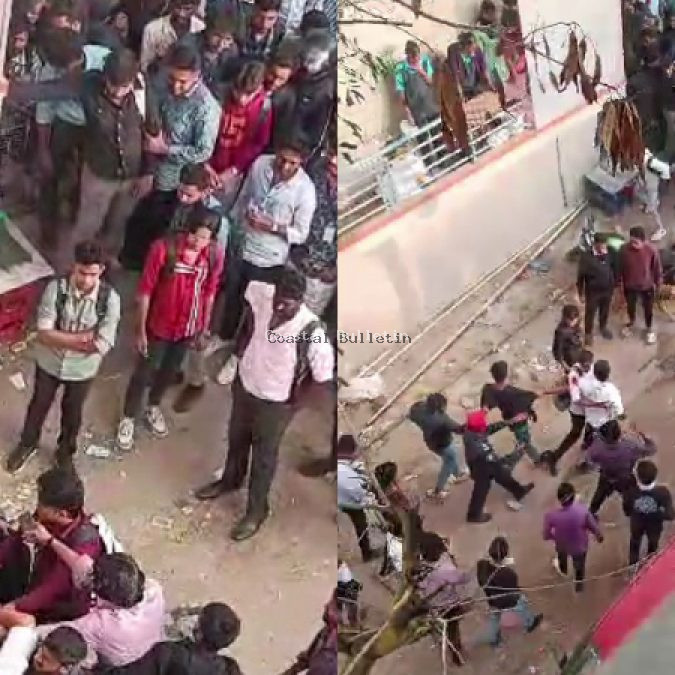 ಪಾರ್ಕಿಂಗ್ ವಿಚಾರಕ್ಕೆ ವಿದ್ಯಾರ್ಥಿಗಳ ಮಾರಾಮಾರಿ &ndash; ಮೂವರಿಗೆ ಚಾಕುವಿನಿಂದ ಹಲ್ಲೆ