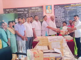 ಪಾಂಡವರಕಲ್ಲು : ಸರಕಾರಿ ಶಾಲೆಗೆ 8 ಫ್ಯಾನ್ ಕೊಡುಗೆ ನೀಡಿದ ಸುಧಾಕರ ಶೆಣೈ