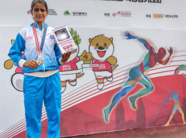 ವಯಸ್ಸಿಗೆ ಸವಾಲು ಹಾಕಿ ವಿಶ್ವಮಟ್ಟದಲ್ಲಿ ಅದ್ಭುತ ಸಾಧನೆ : ಗ್ಲಾಡಿಸ್ ಪಾಯ್ಸ್&zwnj;ಗೆ ಡಬಲ್ ಮೆಡಲ್.