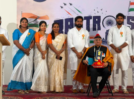 ನೆತ್ತರಕೆರೆ :ಎಡುವೆಂಚರ್ ಪಿಯು ಕಾಲೇಜಿನಲ್ಲಿ ಸಂಭ್ರಮದ 80ನೇ ಸ್ವಾತಂತ್ರ್ಯೋತ್ಸವ.  ರಾಷ್ಟ್ರ ನಿರ್ಮಾಣದಲ್ಲಿ ಯುವಜನತೆ ಸಕ್ರಿಯವಾಗಿ ತೊಡಗಿಸಿ:ಕ್ಯಾಪ್ಟನ್ ಗಣೇಶ್ ಕಾರ್ಣಿಕ್