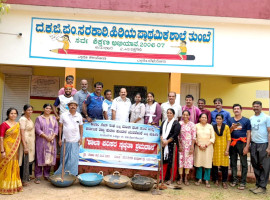 ತುಂಬೆ: ಕುಲಾಲ ಯುವ ವೇದಿಕೆ ಅಶ್ರಯದಲ್ಲಿ ಸರ್ಕಾರಿ ಶಾಲಾ ವಠಾರದಲ್ಲಿ ಸ್ವಚ್ಛತಾ ಶ್ರಮದಾನ.