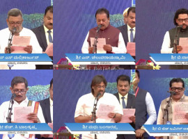 ಡಿಕೆ ಸಂಪುಟ ಸಚಿವರಾಗಿ ಪ್ರಮಾಣವಚನ ಸ್ವೀಕರಿಸಿದ 19 ಶಾಸಕರು